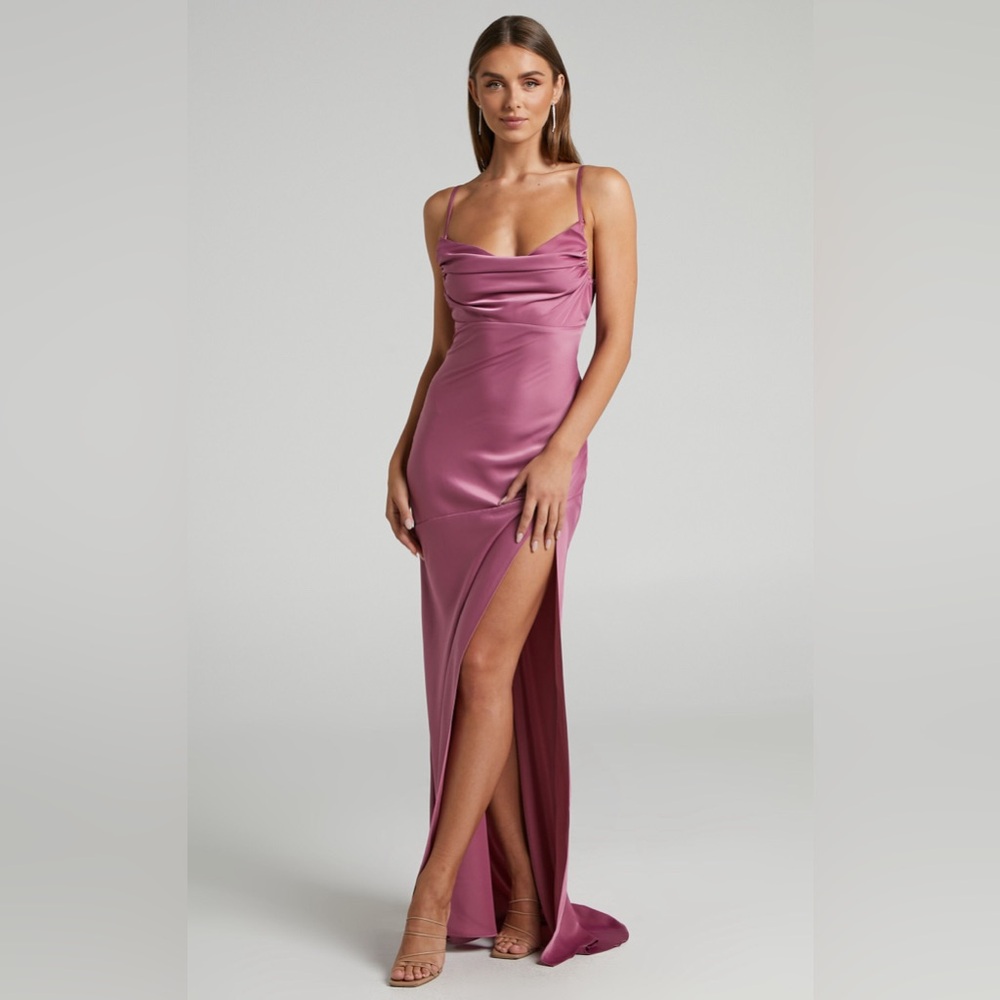 Showpo Ardent Deep Rose Dress